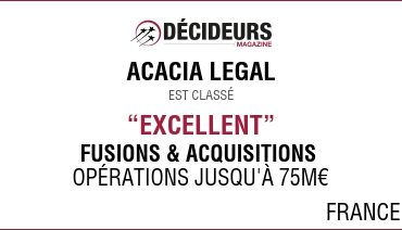 UNE NOUVELLE DISTINCTION POUR ACACIA LEGAL